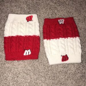 Wisconsin Badgers UWMadison Leg Warmers reversible